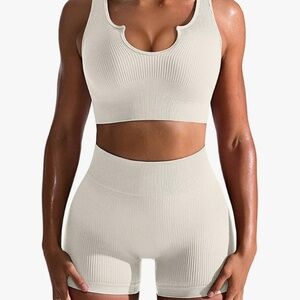 OQQ set shorts & top size Large NWOT